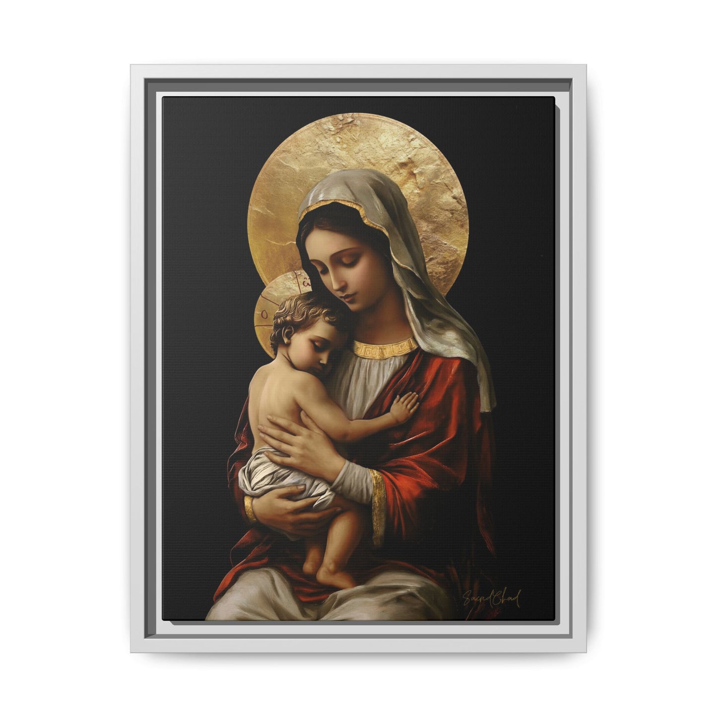 Virgin Mary & Jesus Christ - Colored Version