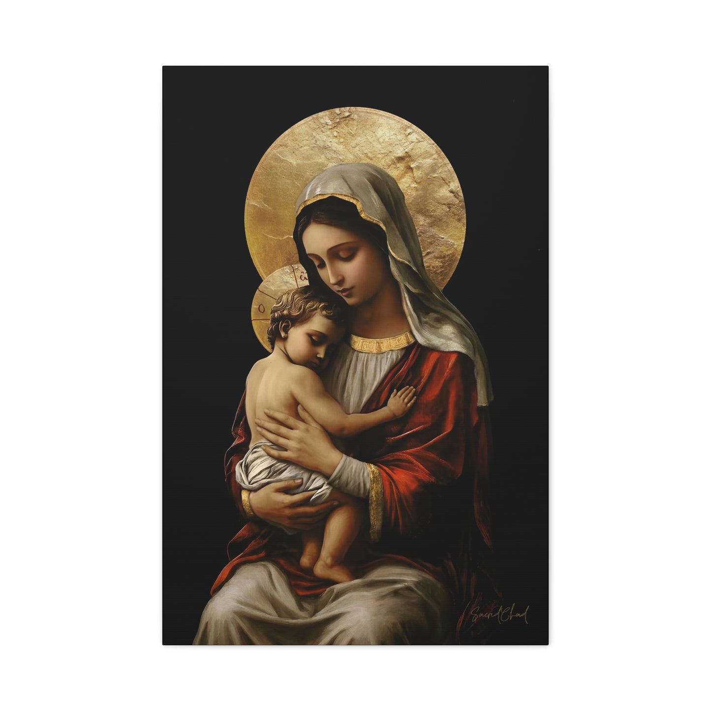 Virgin Mary & Jesus Christ - Colored Version