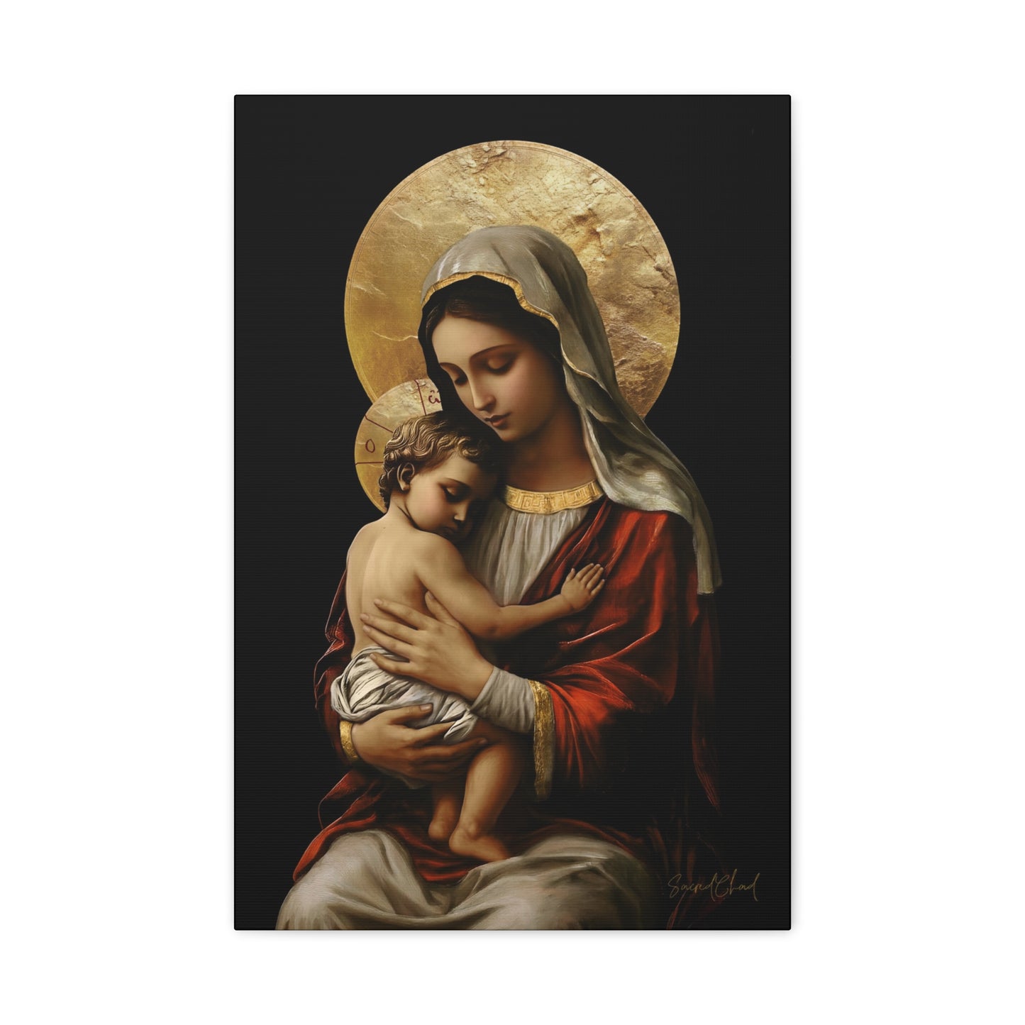 Virgin Mary & Jesus Christ - Colored Version