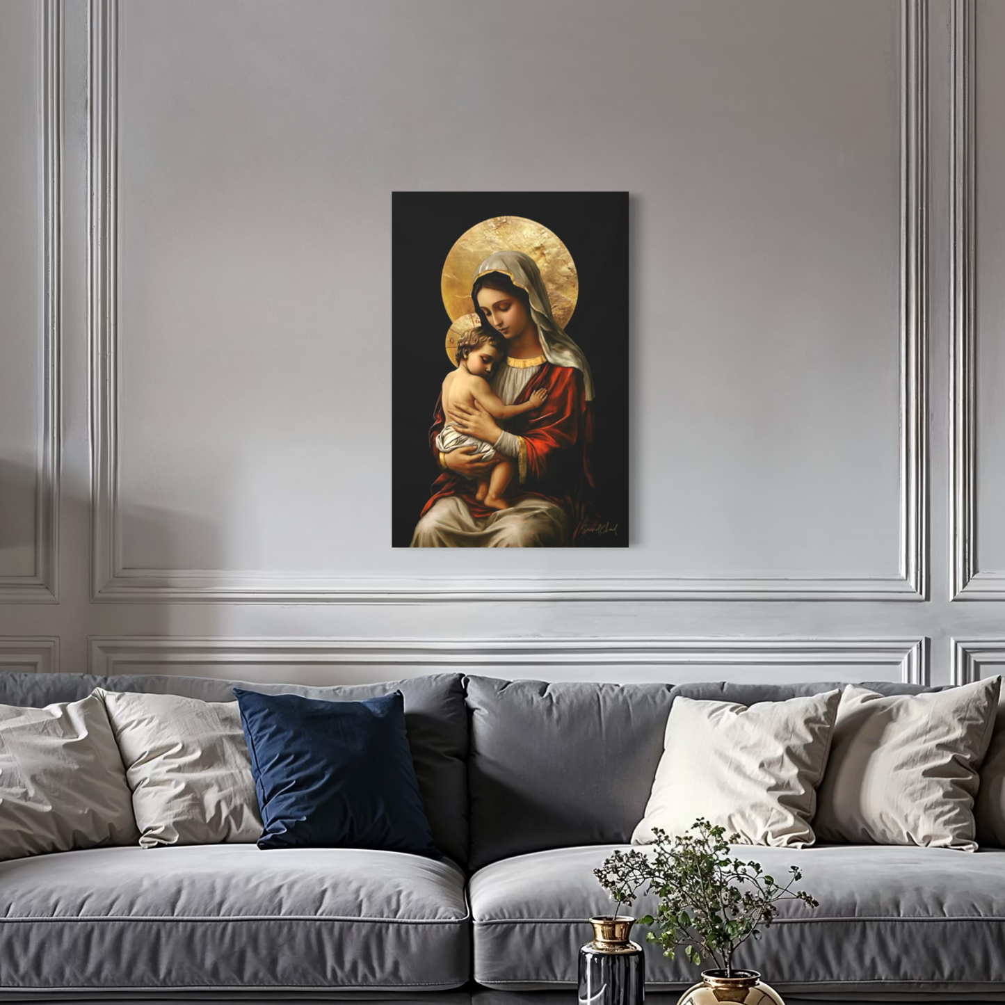 Virgin Mary & Jesus Christ - Colored Version